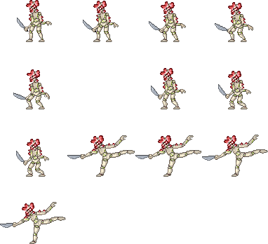 Flower monster · sprite sheet